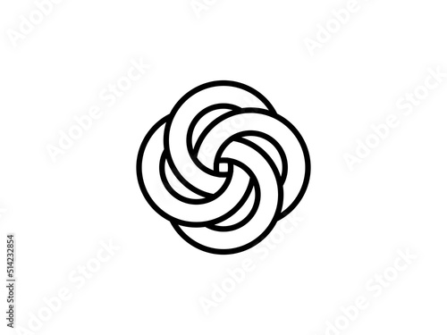 The new spiral design concept for the logo and symbol. Vector, 2022
