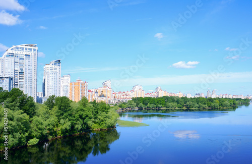   View at residential district Obolon in Kiev, Ukraine © elvirkin