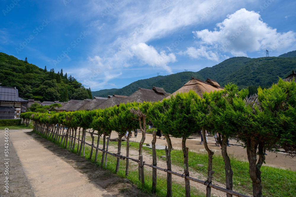 Naklejka premium 福島県の大内宿