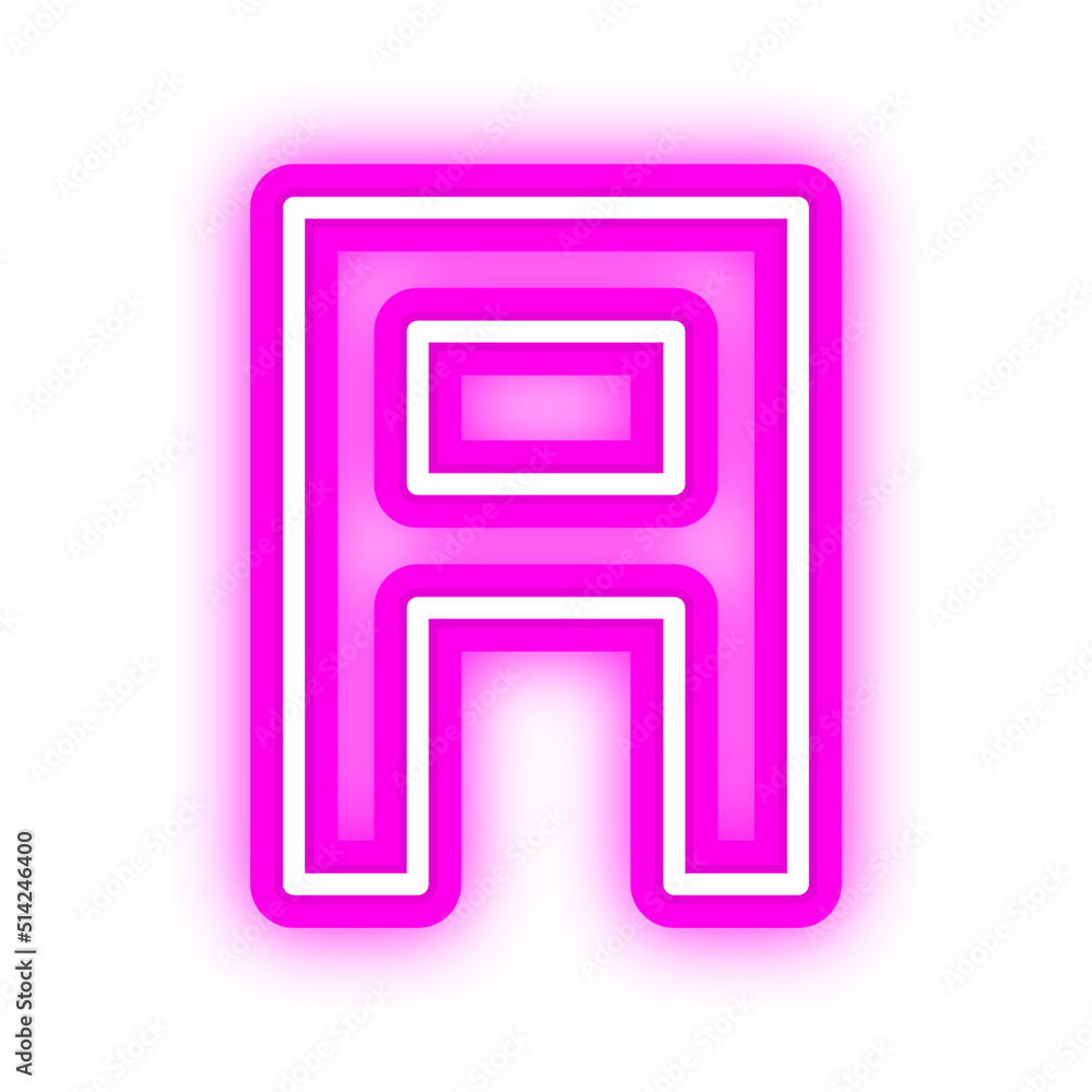 neon letter font neon letter font