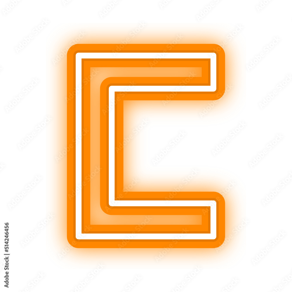 neon letter font neon letter font