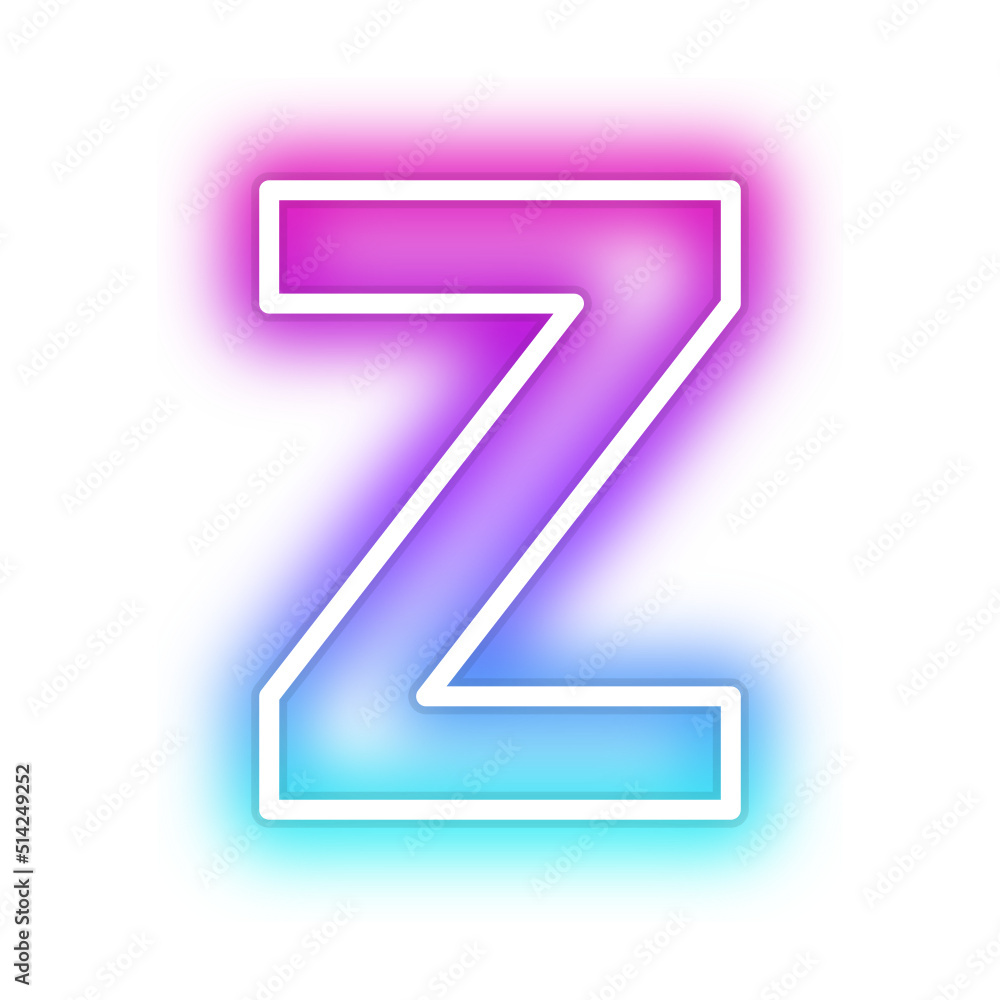 gradient neon alphabet letter font gradient neon alphabet letter font