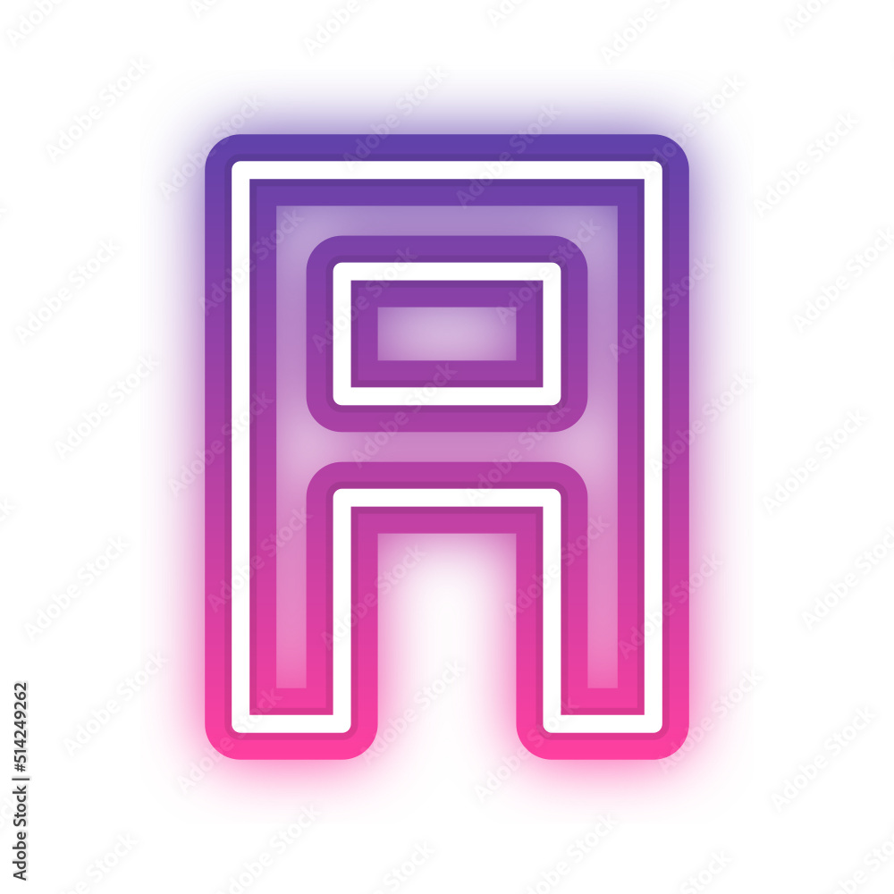 gradient neon alphabet letter font gradient neon alphabet letter font