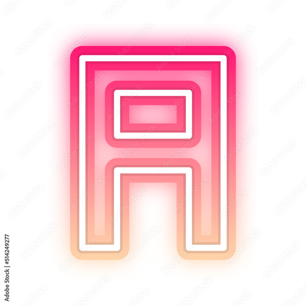 gradient neon alphabet letter font gradient neon alphabet letter font