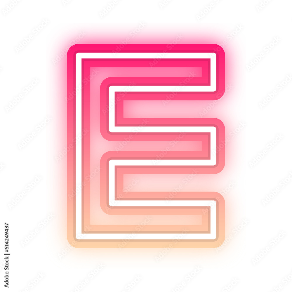 gradient neon alphabet letter font gradient neon alphabet letter font