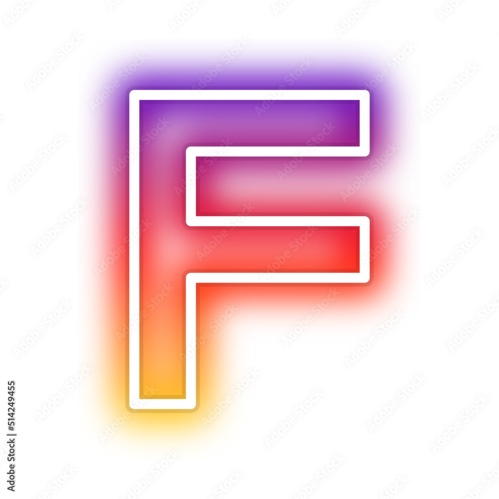 gradient neon alphabet letter font gradient neon alphabet letter font