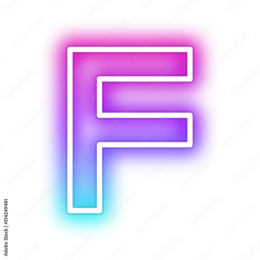 gradient neon alphabet letter font gradient neon alphabet letter font