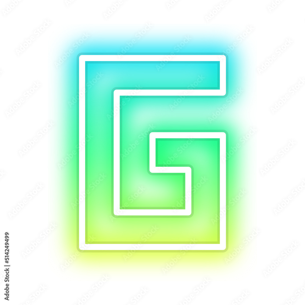 gradient neon alphabet letter font gradient neon alphabet letter font
