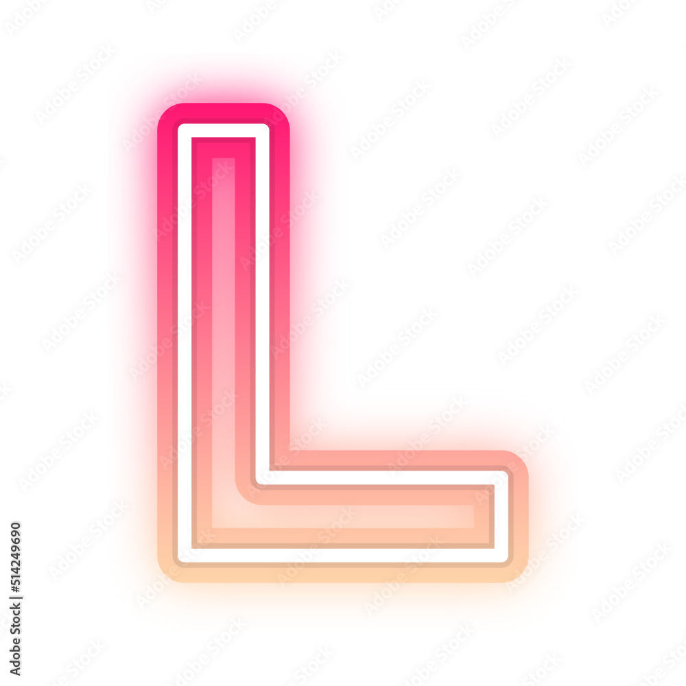 gradient neon alphabet letter font gradient neon alphabet letter font