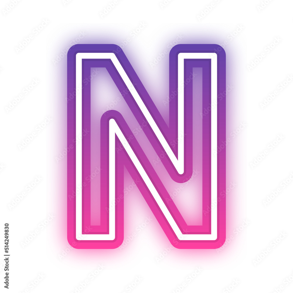 gradient neon alphabet letter font gradient neon alphabet letter font