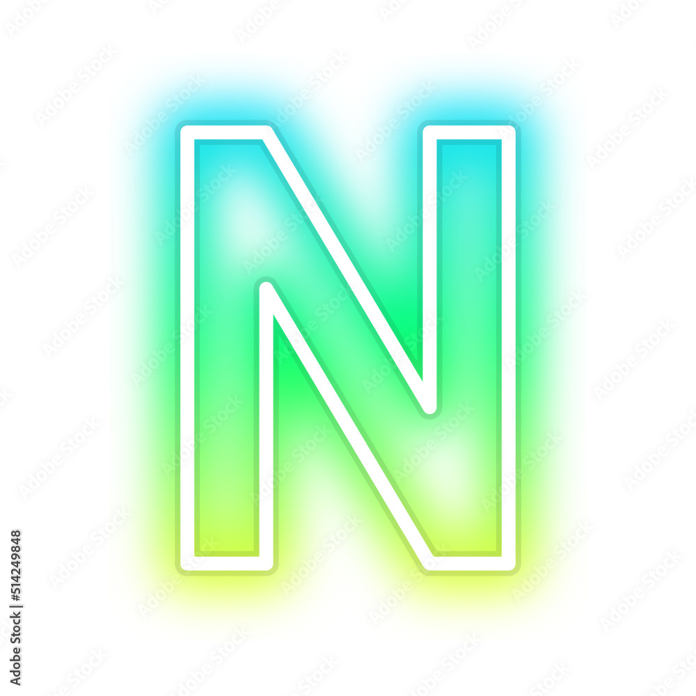 gradient neon alphabet letter font gradient neon alphabet letter font