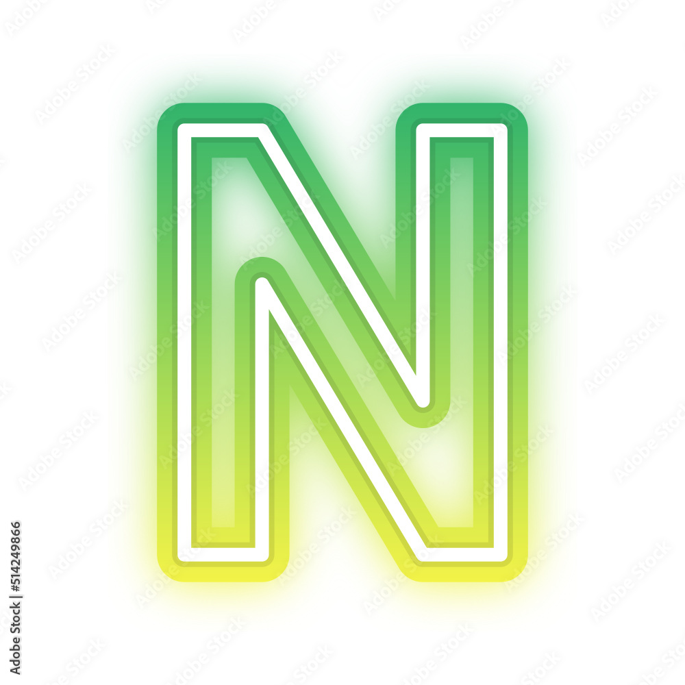 gradient neon alphabet letter font gradient neon alphabet letter font