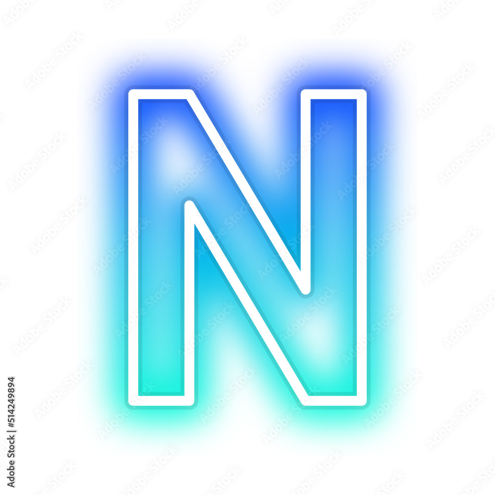 gradient neon alphabet letter font gradient neon alphabet letter font