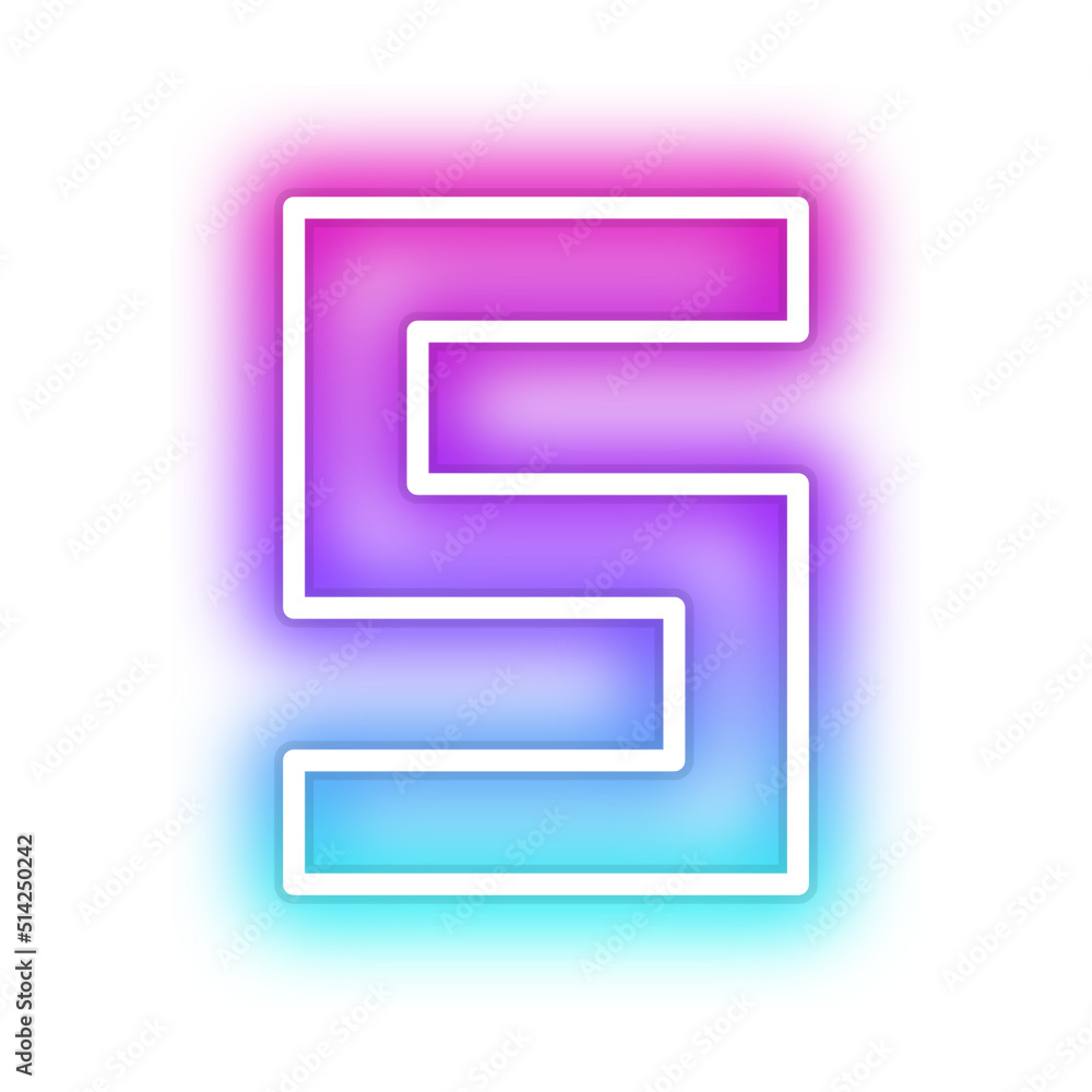 gradient neon alphabet letter font gradient neon alphabet letter font