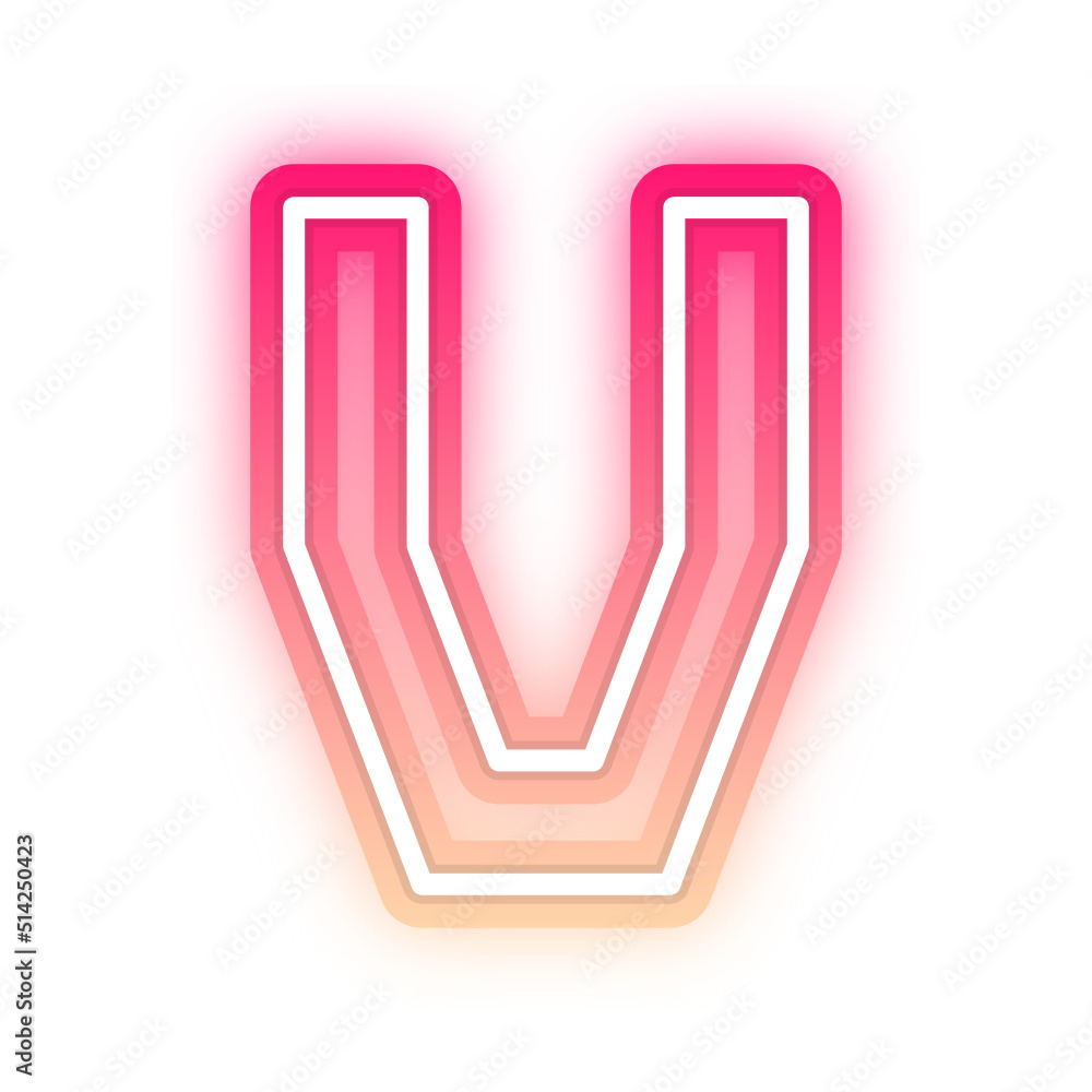 gradient neon alphabet letter font gradient neon alphabet letter font