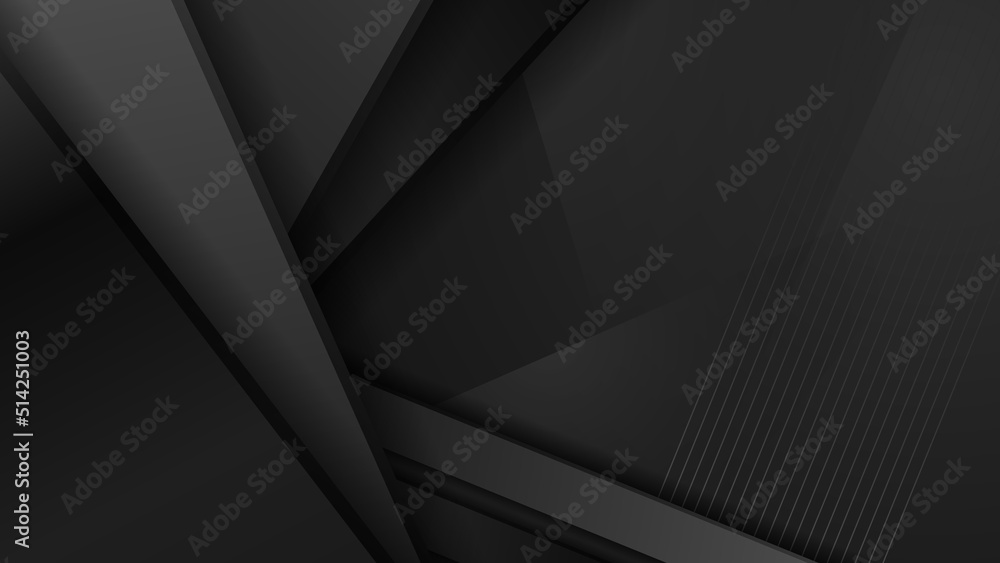 Abstract black background. Vector abstract graphic design banner pattern background template.