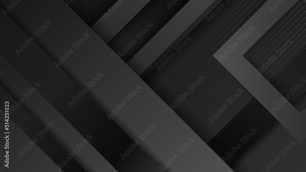 Obraz premium Abstract black background. Vector abstract graphic design banner pattern background template.