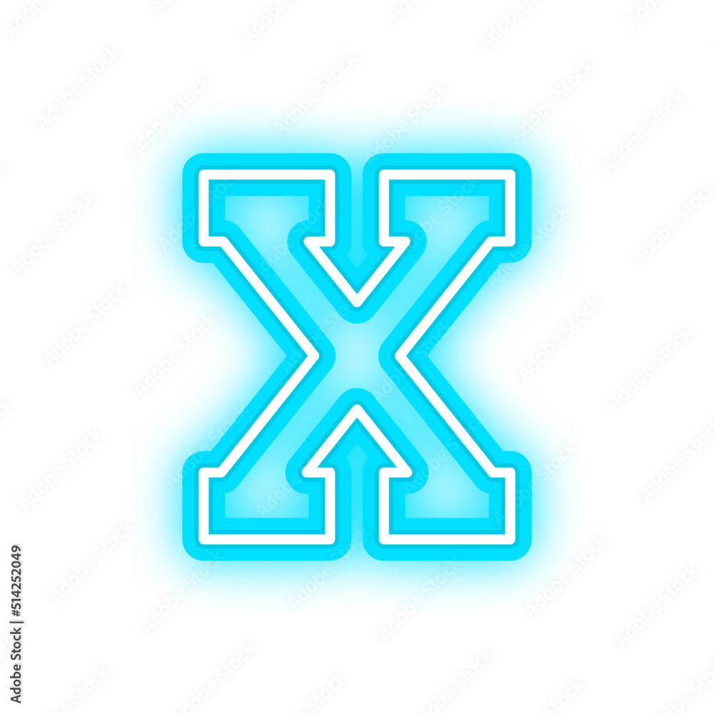 neon roman numeral neon roman numeral