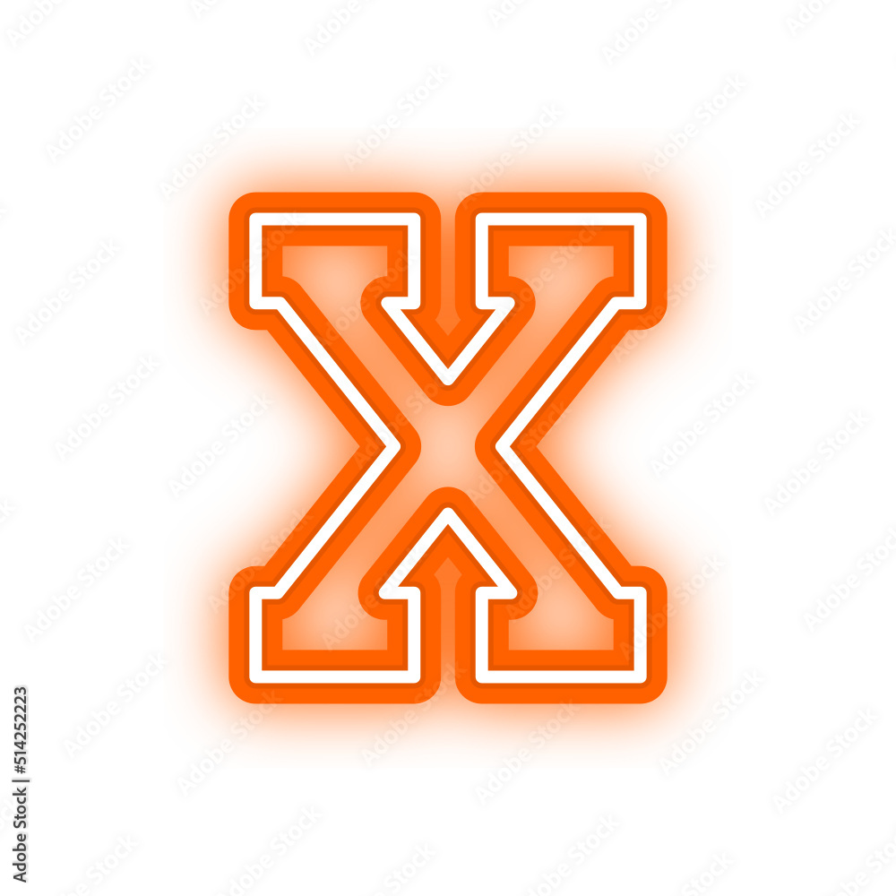 neon roman numeral neon roman numeral