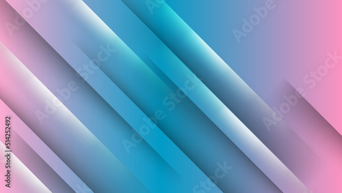 Abstract blue and pink background. Vector abstract graphic design banner pattern background template.