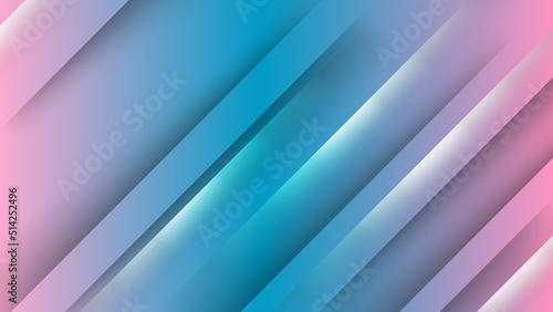 Abstract blue and pink background. Vector abstract graphic design banner pattern background template.