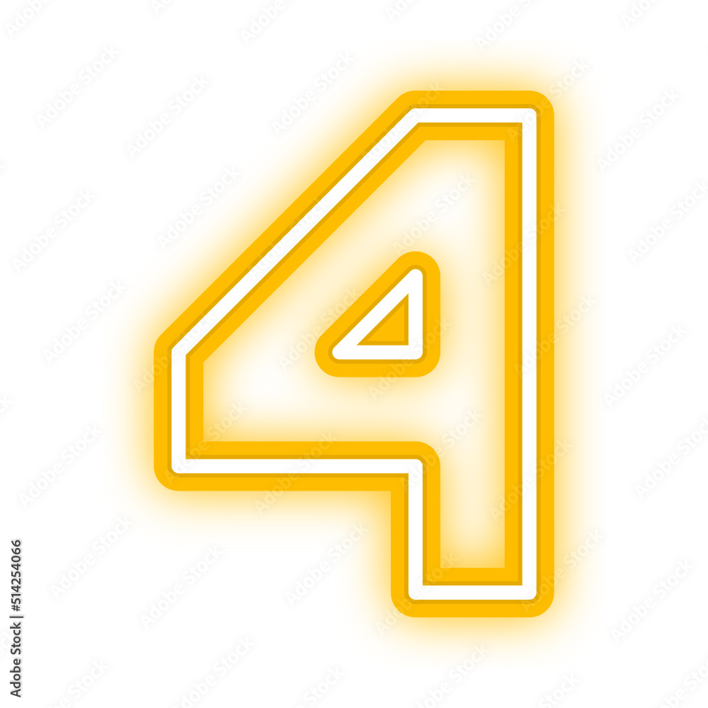 neon number neon number
