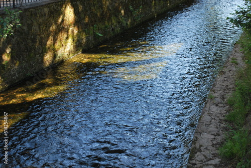 the Bystrzyca Dusznicka river in Polanica Zdrój, Poland photo