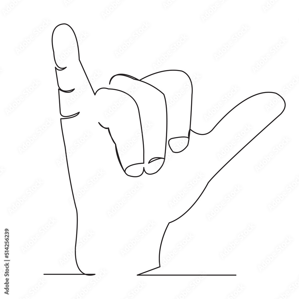 sign language letter Y Stock Illustration Adobe Stock