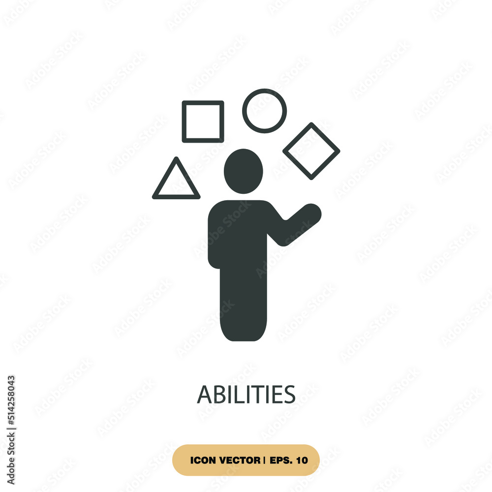 abilities icons symbol vector elements for infographic web abilities icons symbol vector elements for infographic web