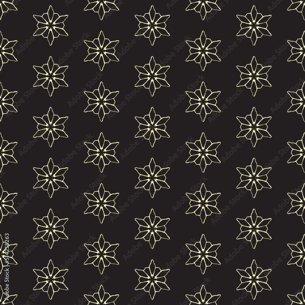 seamless floral pattern in gold and black seamless floral pattern in gold and black