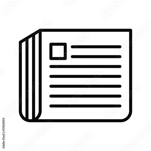 Newsletter icon. news sign. vector illustration