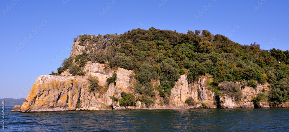 bisentina island lake of Bolsena Viterbo Italy