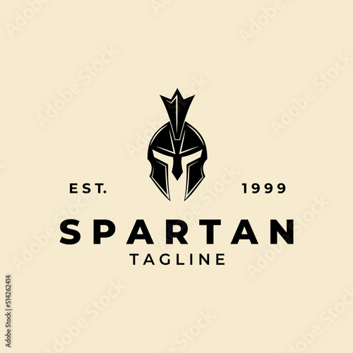 spartan logo icon designs vector illustration