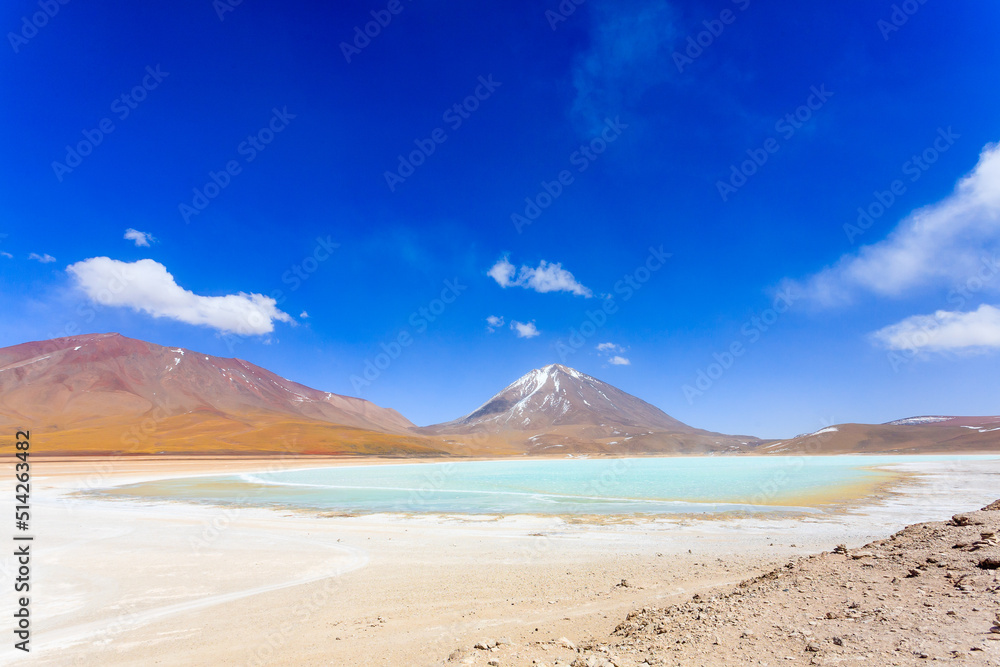 The green Laguna Verde,Bolivia The green Laguna Verde,Bolivia