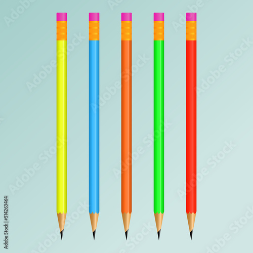 colorful panicle vector file , 3d gradient vector art