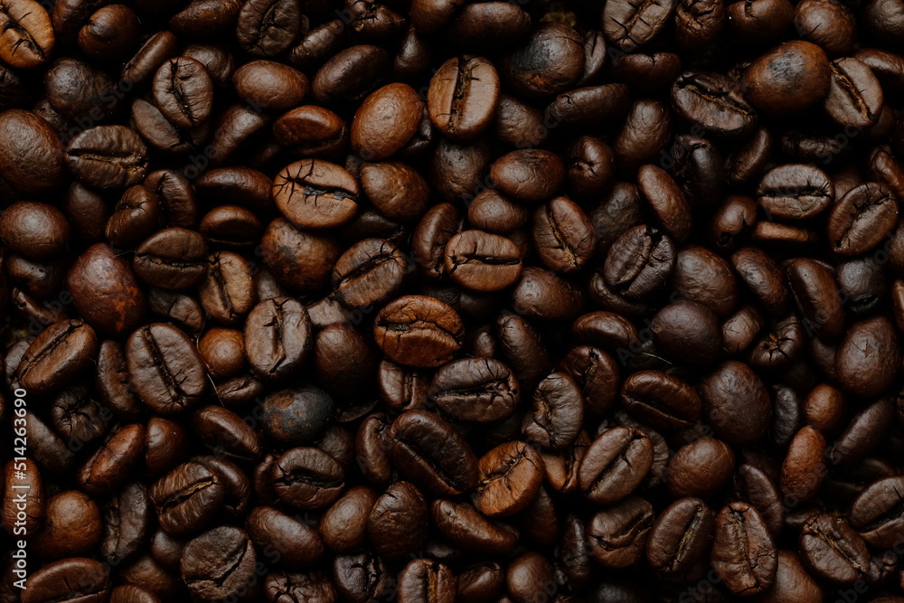 Coffee beans for background and space for text Coffee beans for background and space for text