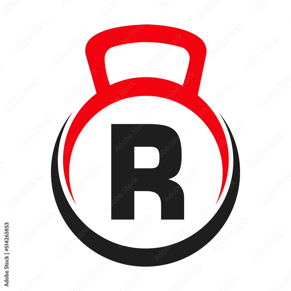 Letter R Fitness Gym Logo Vector Template. Fitness Logo Element on ...
