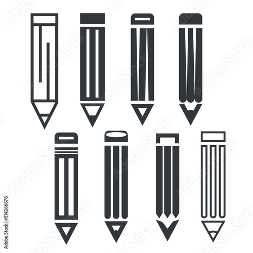 Fotografija Set of abstract simply pencil icon