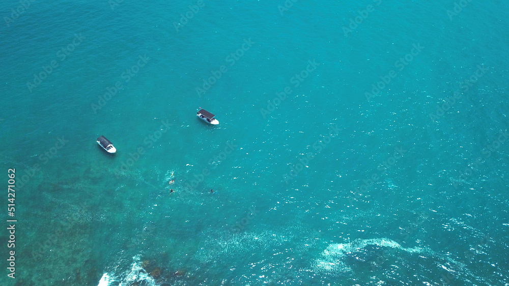 Snorkelling just off the coast of Sri Lanka on a small rocky island. Close to Galle in a small touristic known as Unawatuna a popular holiday destination for many