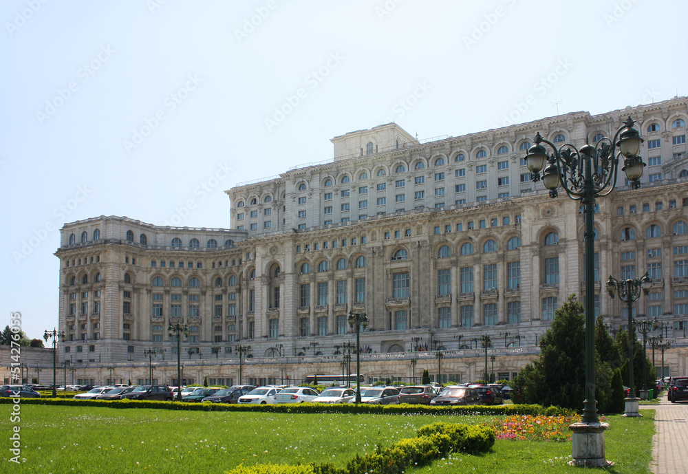 Building of the Parliament in Bucharest, Romania
