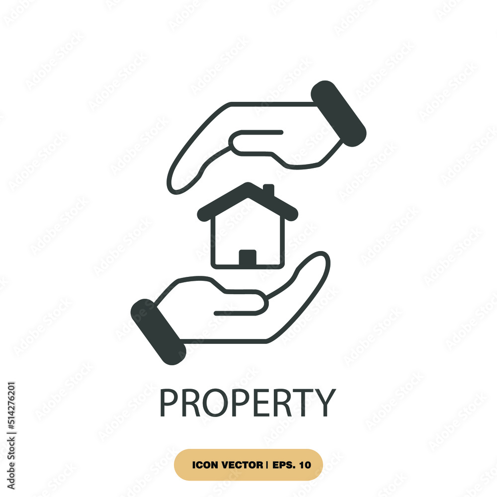 property icons  symbol vector elements for infographic web
