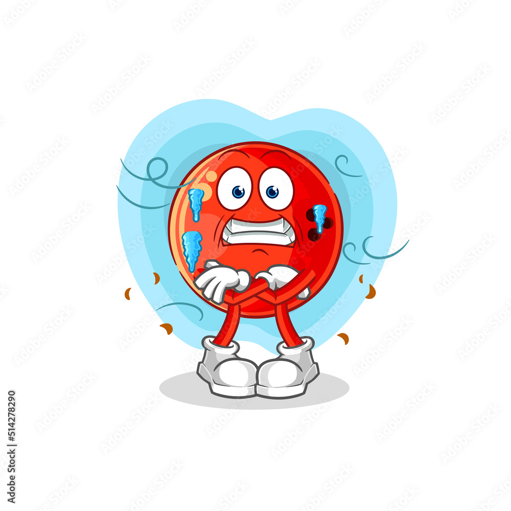 bowling ball cold illustration. character vector bowling ball cold illustration. character vector