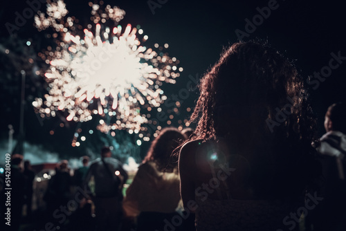 Quadro su tela Feu d'artifice