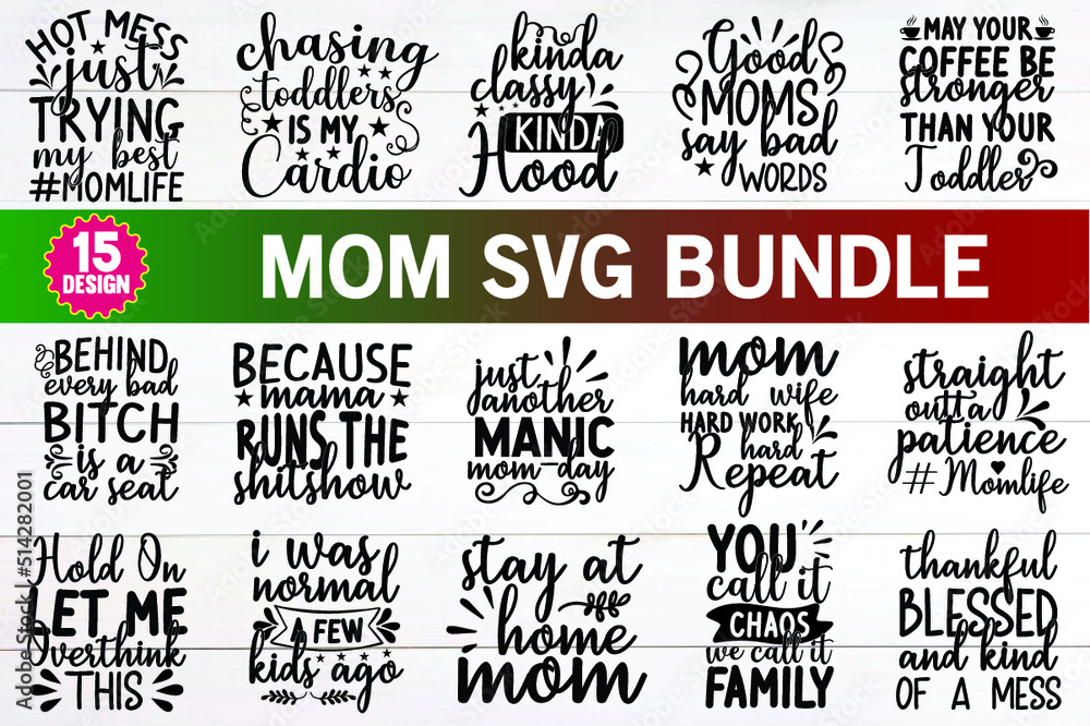 Fototapeta premium mom svg bundle