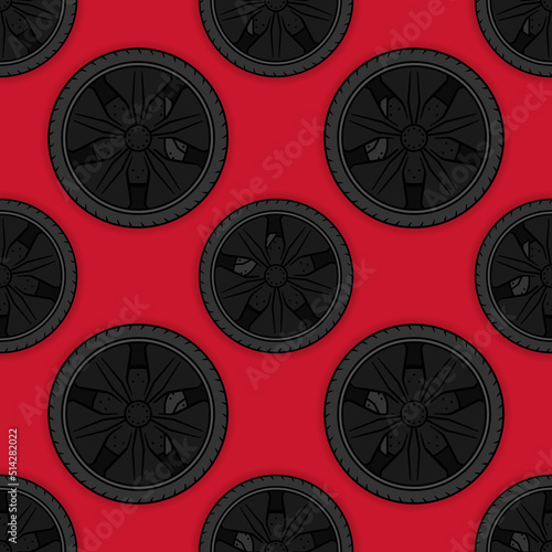 Car tyre pattern vector image.