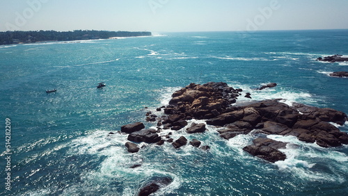 Snorkelling just off the coast of Sri Lanka on a small rocky island. Close to Galle in a small touristic known as Unawatuna a popular holiday destination for many