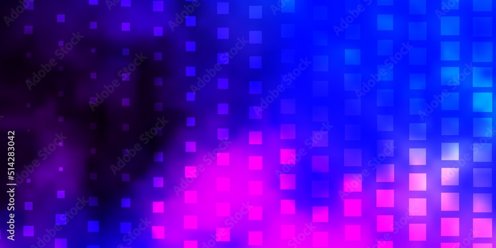 Dark Pink, Blue vector texture in rectangular style.