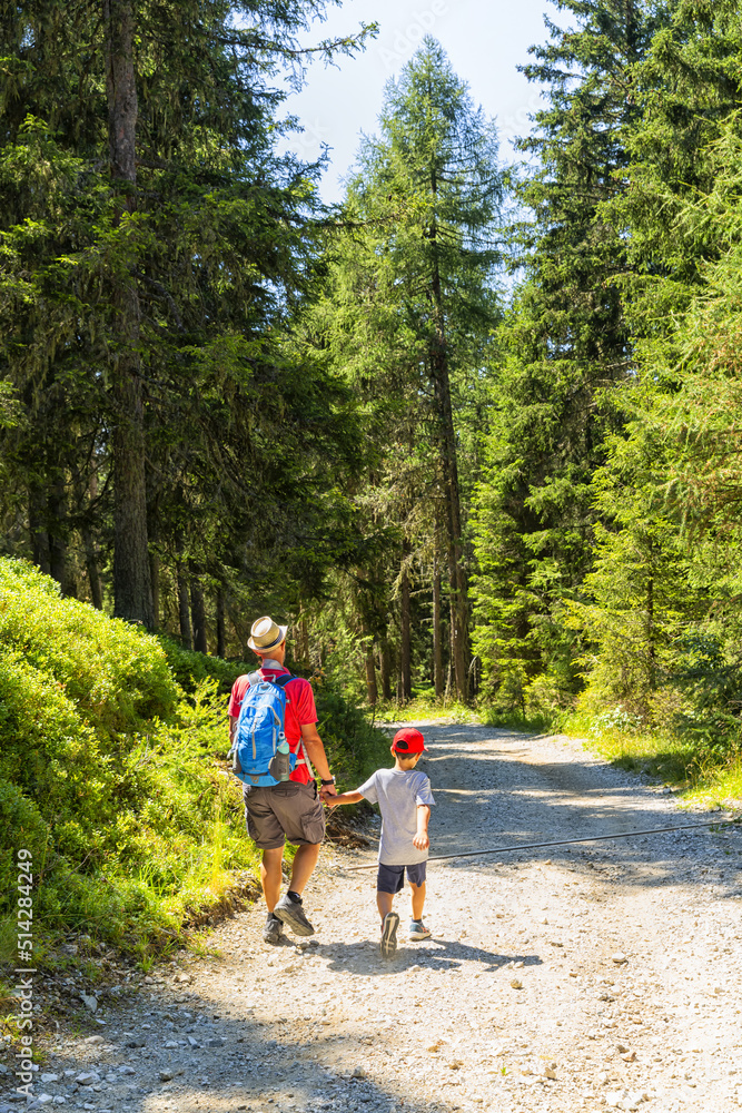 Wonderful mountain trekking route in South Tyrol. Beautiful natural landscapes. Wonderful mountain trekking route in South Tyrol. Beautiful natural landscapes.