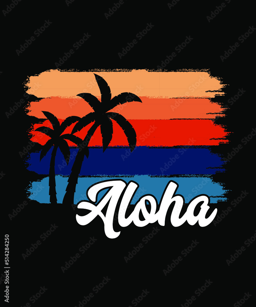 Beach logo tshirt design beach vibes