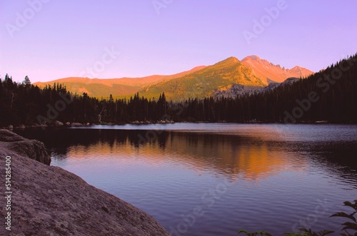 rocky mountain sunset